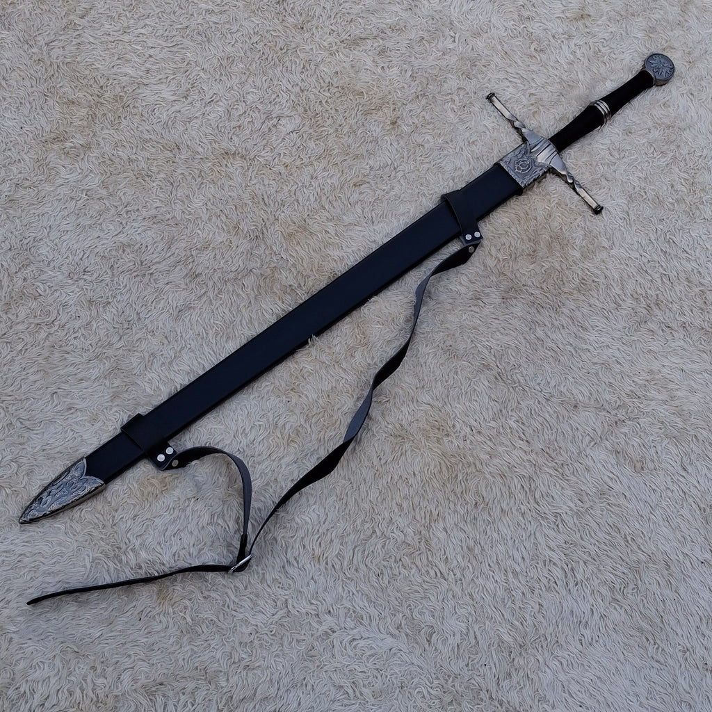 The Witcher 3 Wolf Sword Replica – Handmade Steel Fantasy Collectible Display Sword