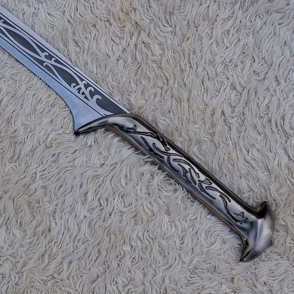 Thranduil Sword Replica – High Carbon Steel Fantasy Collectible with Display Plaque