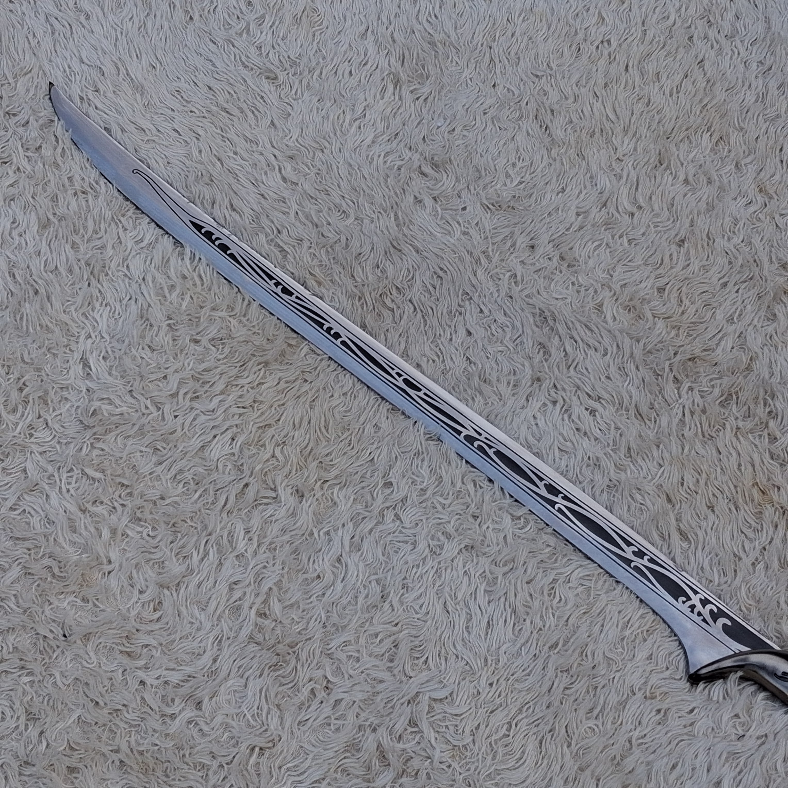 Thranduil Sword Replica – High Carbon Steel Fantasy Collectible with Display Plaque