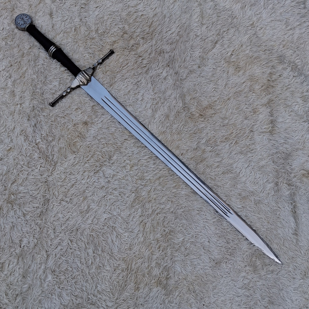 The Witcher 3 Wolf Sword Replica – Handmade Steel Fantasy Collectible Display Sword