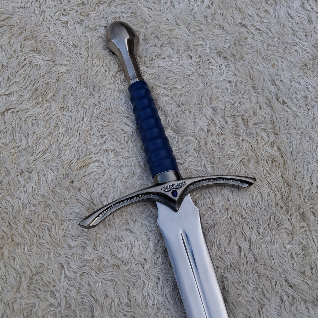Glamdring Sword Replica – Handmade Fantasy Wizard Sword with Display Plaque