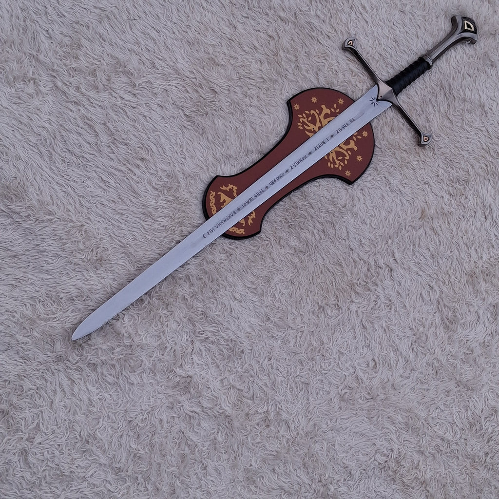 Anduril Sword Replica – Handmade Fantasy King Sword with Display Plaque | Full Size Collectible