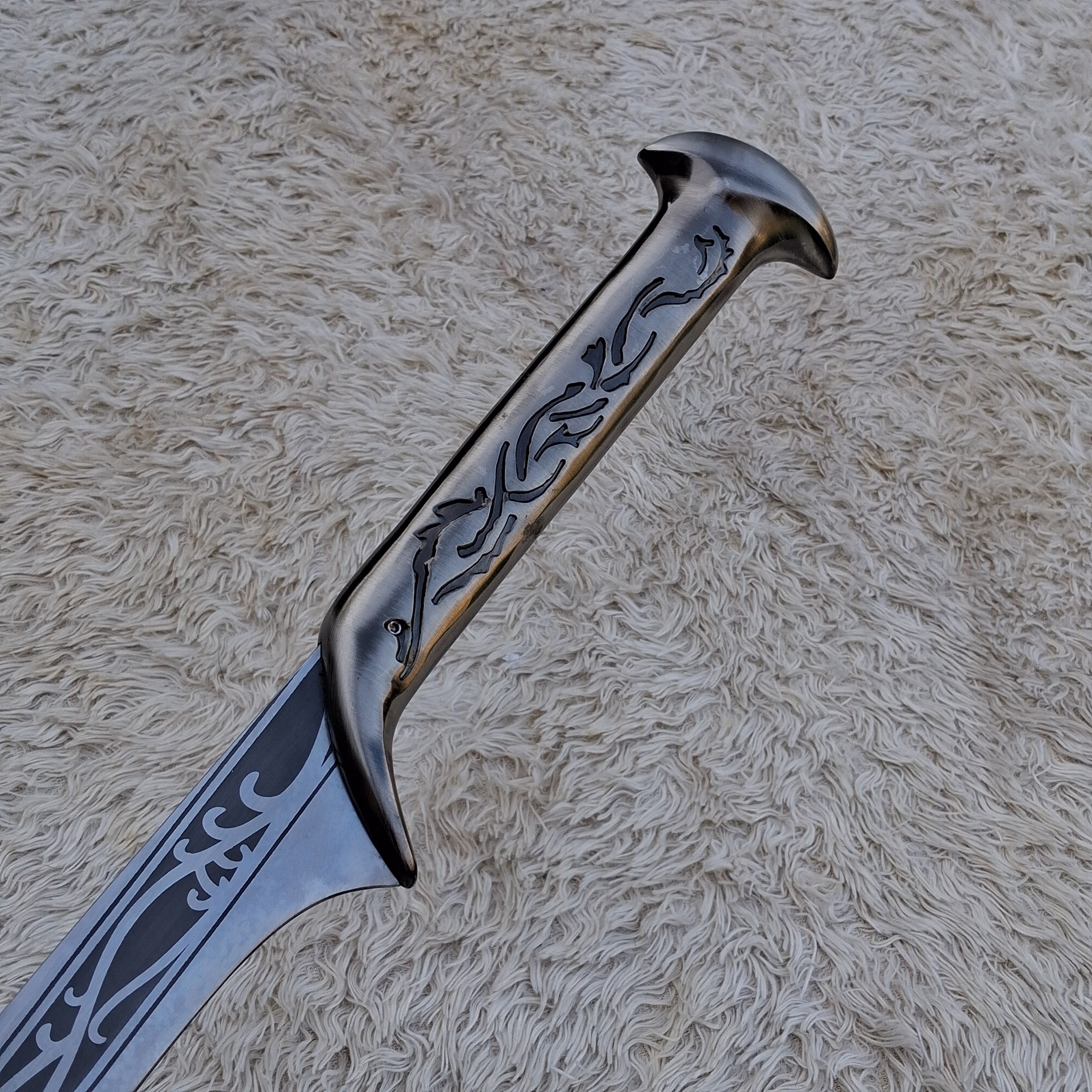 Thranduil Sword Replica – High Carbon Steel Fantasy Collectible with Display Plaque