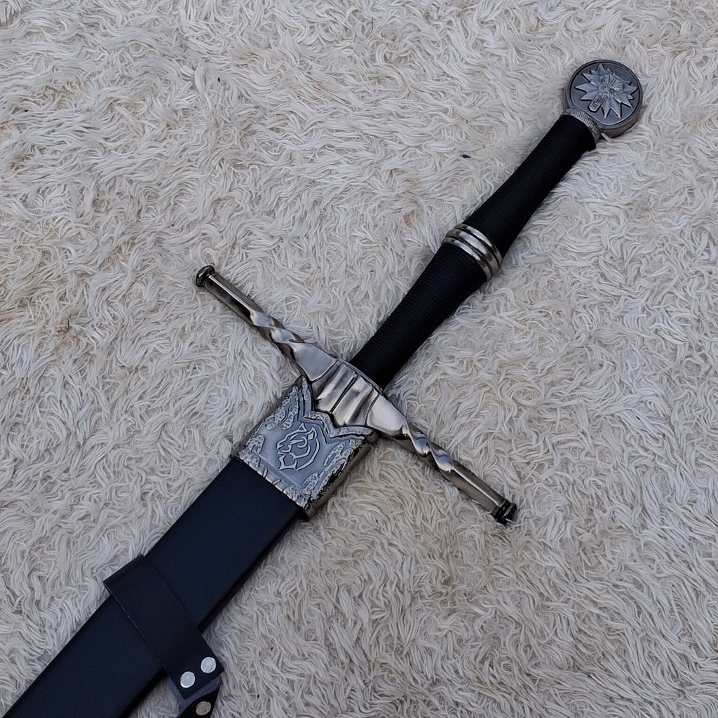The Witcher 3 Wolf Sword Replica – Handmade Steel Fantasy Collectible Display Sword