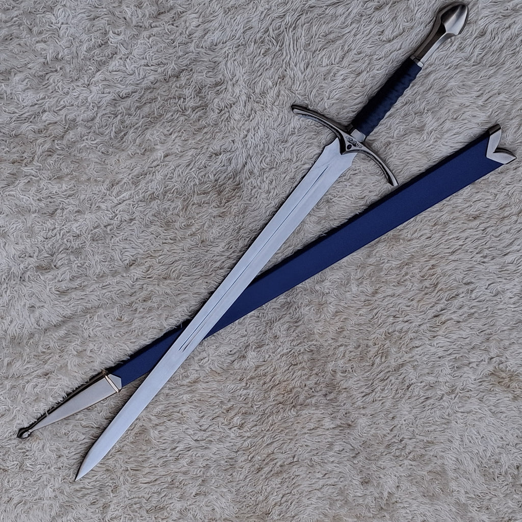 Glamdring Sword Replica – Handmade Fantasy Wizard Sword with Display Plaque