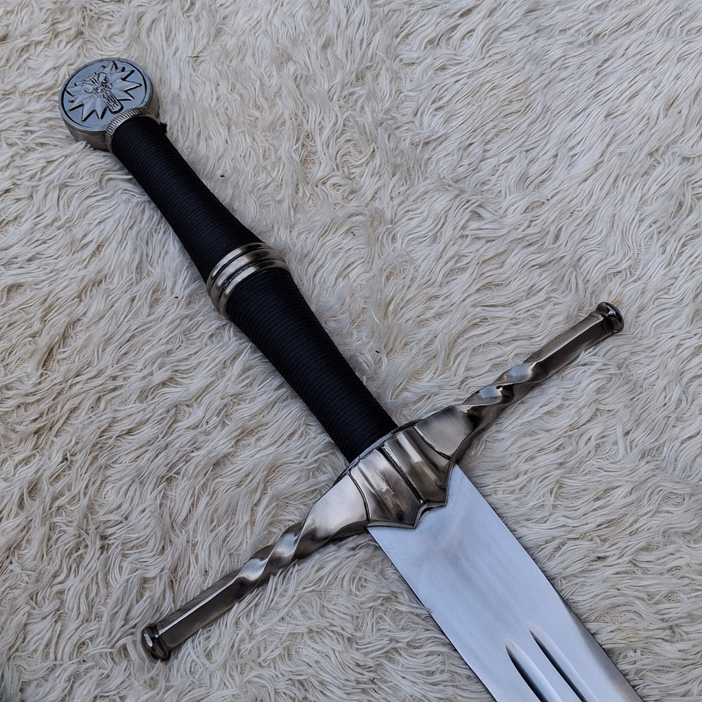 The Witcher 3 Wolf Sword Replica – Handmade Steel Fantasy Collectible Display Sword