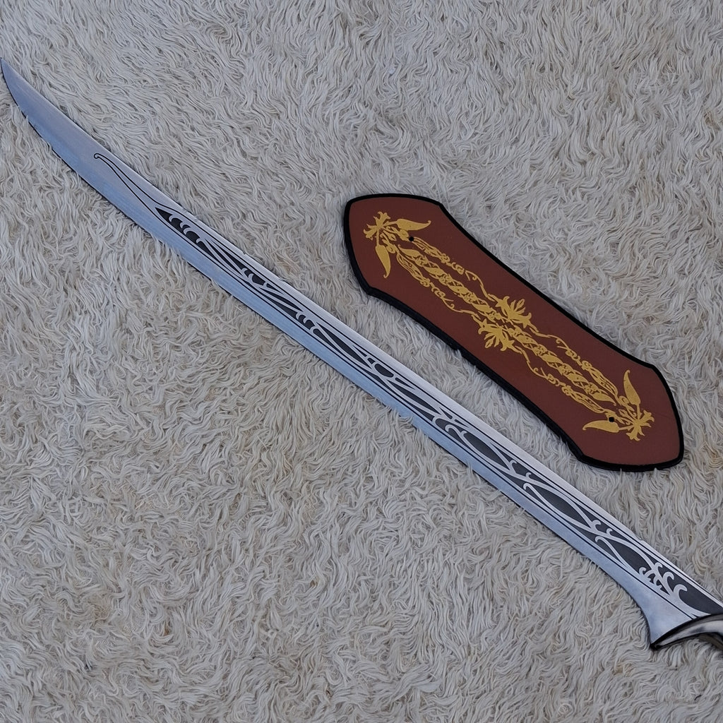 Thranduil Sword Replica – High Carbon Steel Fantasy Collectible with Display Plaque